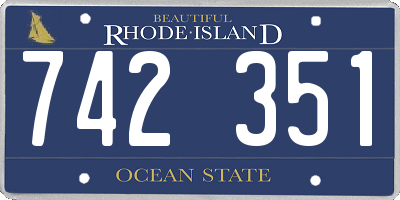 RI license plate 742351