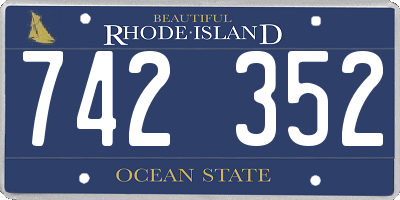 RI license plate 742352