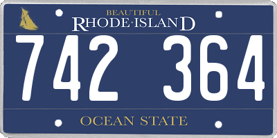 RI license plate 742364