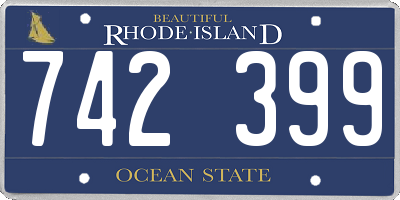 RI license plate 742399