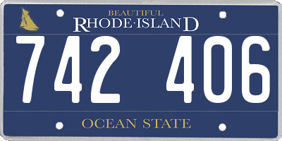 RI license plate 742406