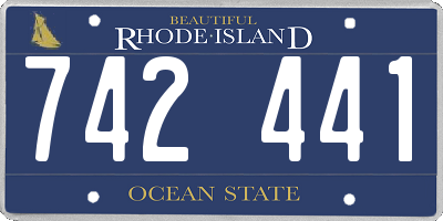RI license plate 742441