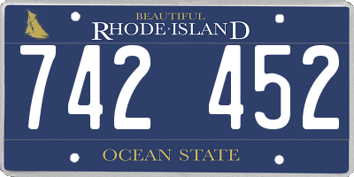 RI license plate 742452