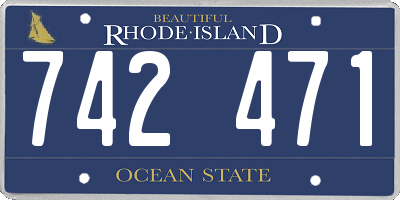 RI license plate 742471