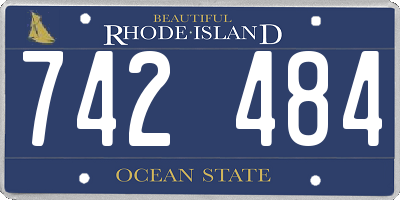 RI license plate 742484