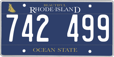 RI license plate 742499