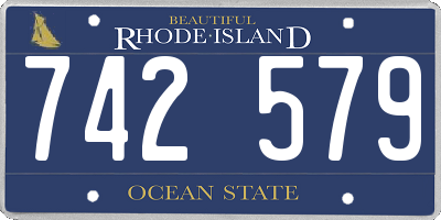 RI license plate 742579