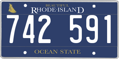 RI license plate 742591
