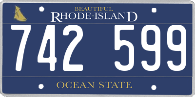 RI license plate 742599
