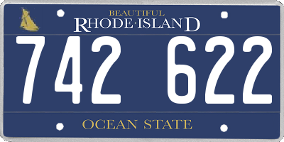 RI license plate 742622