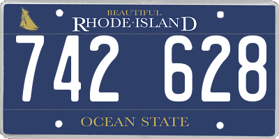 RI license plate 742628