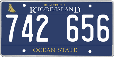 RI license plate 742656