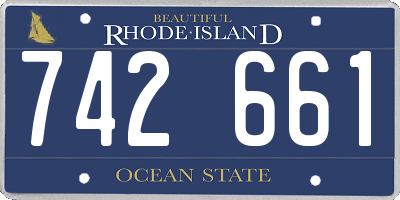 RI license plate 742661