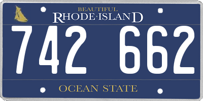 RI license plate 742662
