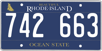 RI license plate 742663