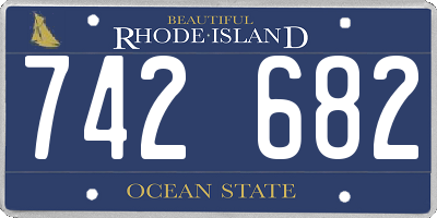 RI license plate 742682