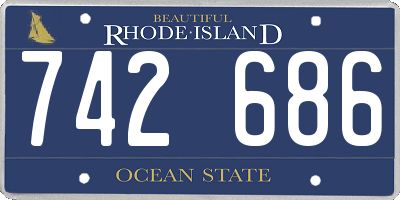 RI license plate 742686