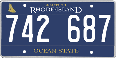 RI license plate 742687