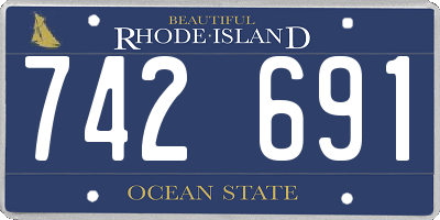RI license plate 742691