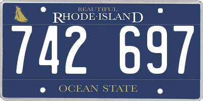 RI license plate 742697