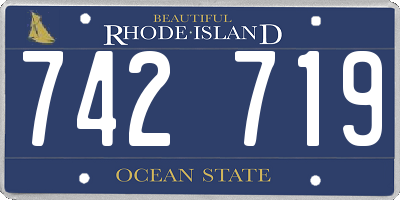 RI license plate 742719