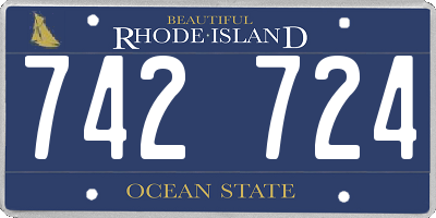 RI license plate 742724
