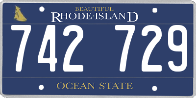 RI license plate 742729