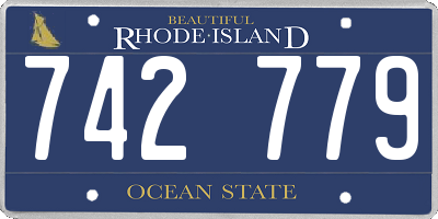 RI license plate 742779