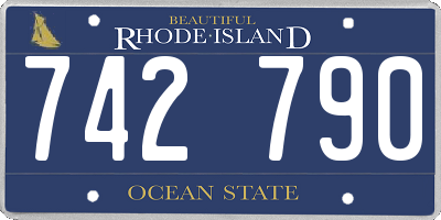 RI license plate 742790