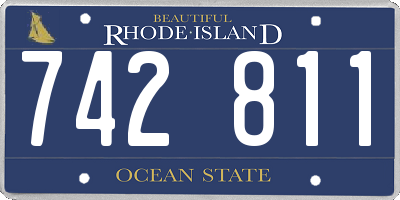 RI license plate 742811