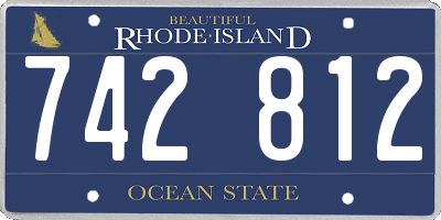 RI license plate 742812
