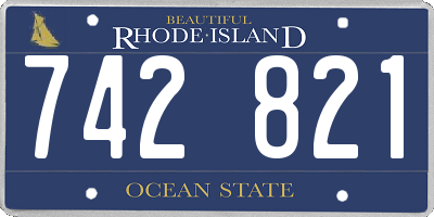 RI license plate 742821