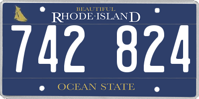 RI license plate 742824