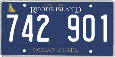 RI license plate 742901