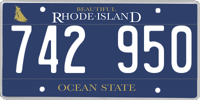 RI license plate 742950