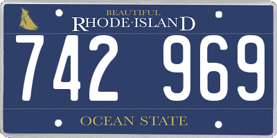 RI license plate 742969