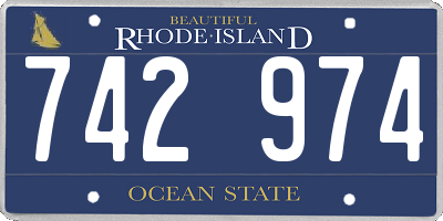 RI license plate 742974