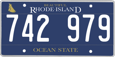 RI license plate 742979
