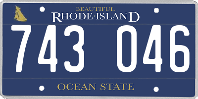 RI license plate 743046