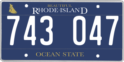 RI license plate 743047