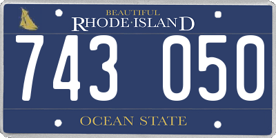 RI license plate 743050