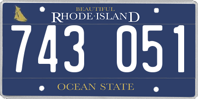RI license plate 743051