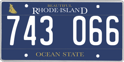 RI license plate 743066