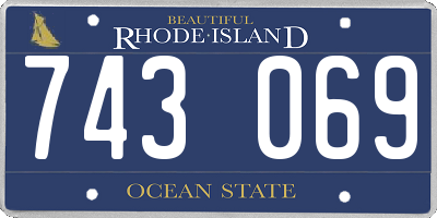 RI license plate 743069