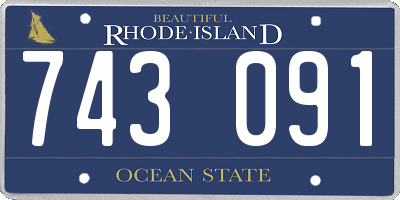 RI license plate 743091