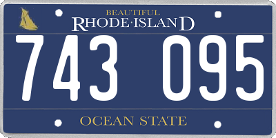 RI license plate 743095
