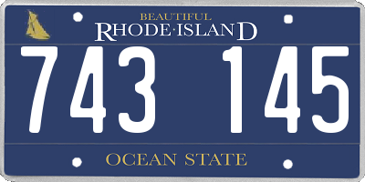 RI license plate 743145