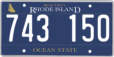 RI license plate 743150