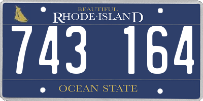RI license plate 743164