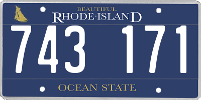 RI license plate 743171